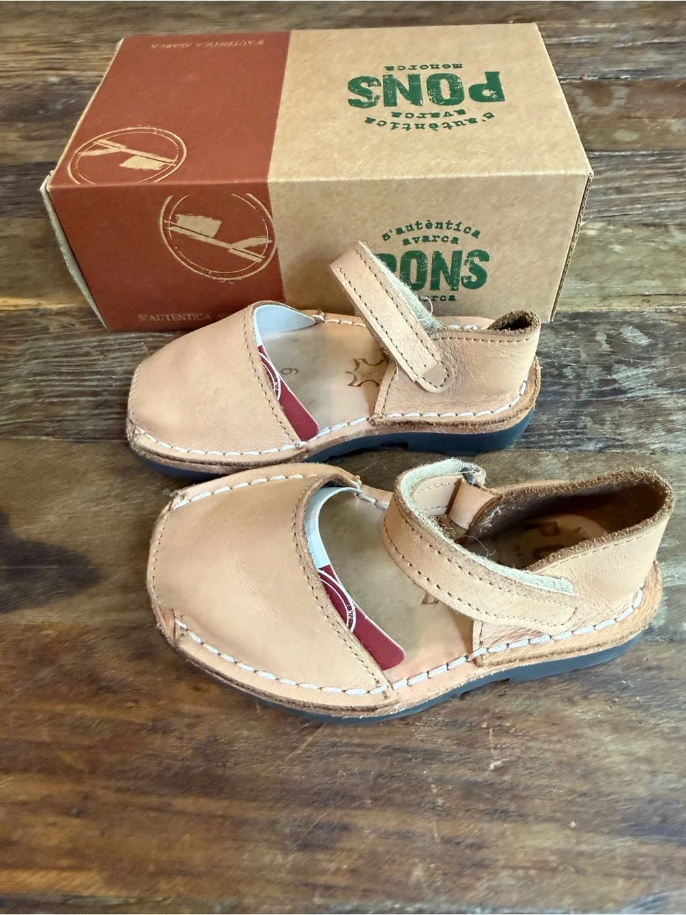 Pons Kids Frailera Style Avarcas - Tan